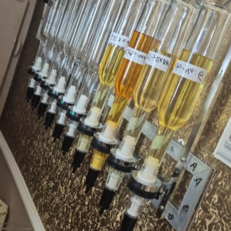 Perfume Fragrance Bar - ชั้นวางกระจกใสสำหรับน้ำหอมแบบตรง 12 หัวจ่าย ขนาด 500 มล.