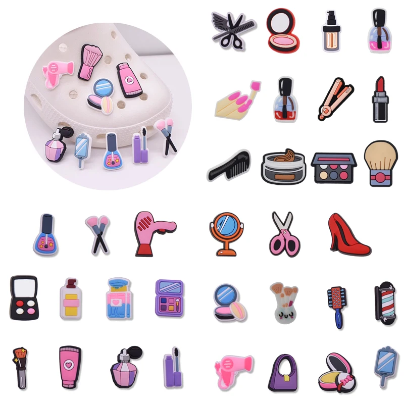 Perfume X - PVC รองเท้า Charms น้ําหอมรองเท้าอุปกรณ์เสริมกระเป๋าตกแต่งรองเท้าเล็บรองเท้าหัวเข็มขัดสําหรับ Clog รองเท้าแตะ