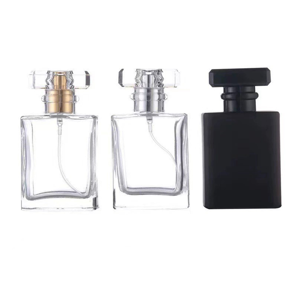 Perfume Fragrance Mist - 5pcs 10pcs 20pcs 50ml สีดําโปร่งใสขวดน้ําหอมกระเป๋าเดินทางแก้วสเปรย์ขวดที่ว่างเปล่าขวด Mist