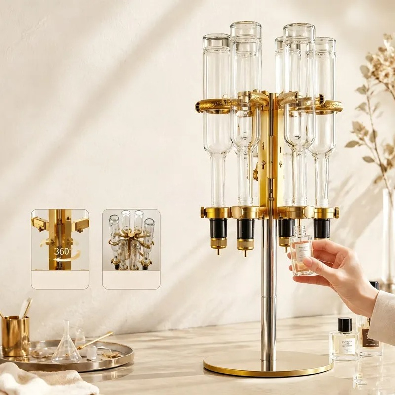 ชั้นวางโชว์น้ำหอมสีทองแบบใหม่ส - Perfume Fragrance Bar บทวิจารณ์และราคา