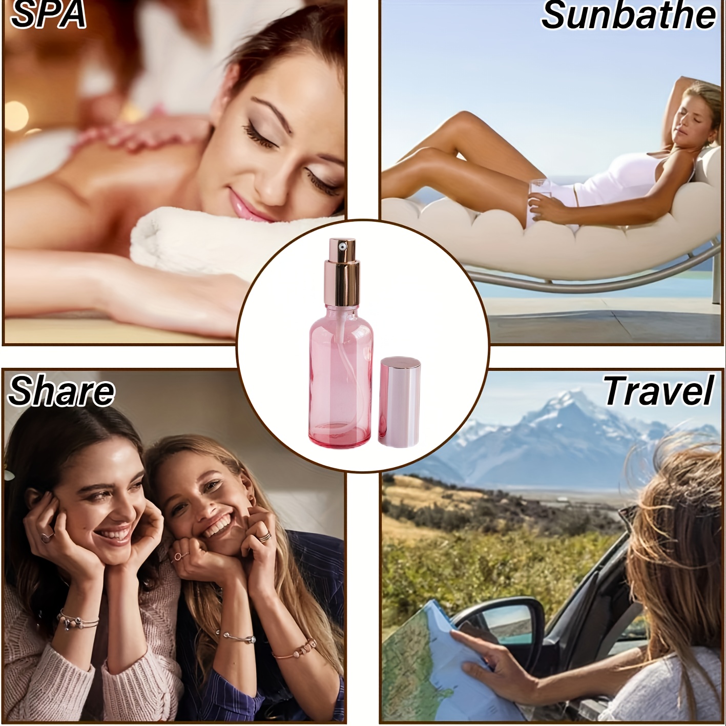 1 ชิ้น 10-100 มิลลิลิตรสีชมพูส - Perfume Fragrance Mist บทวิจารณ์และราคา