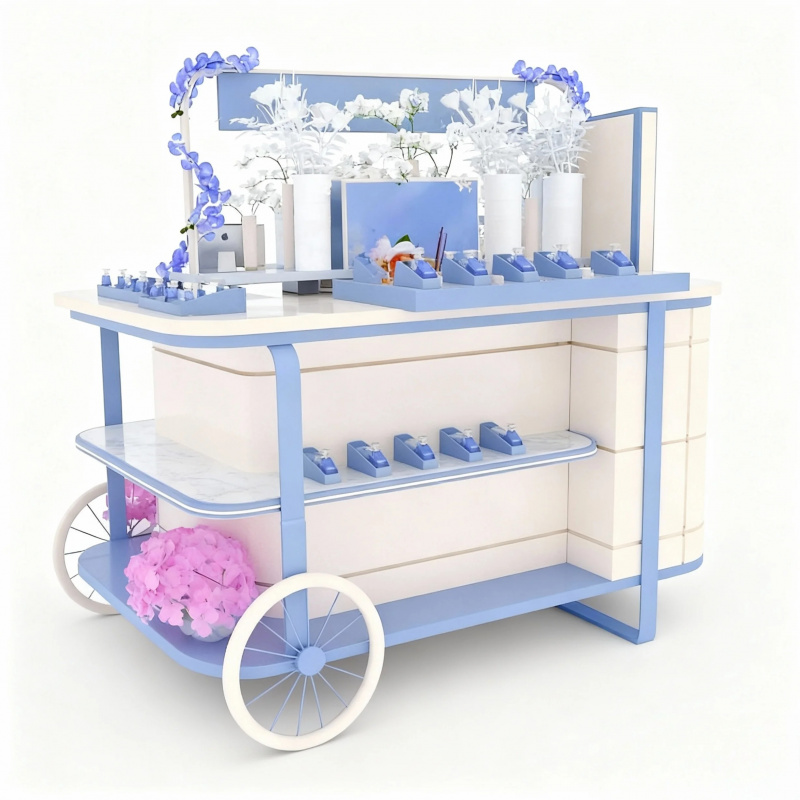 ไอเดียรถเข็นคีออสก์เครื่องสำอา - Perfume Fragrance Bar บทวิจารณ์และราคา